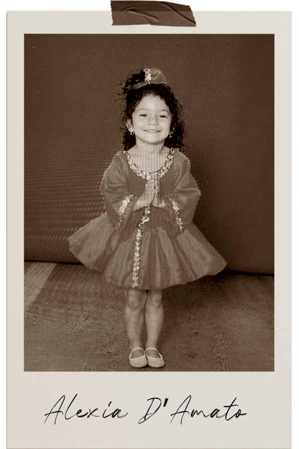 Portrait photo of Alexia D'Amato as child.